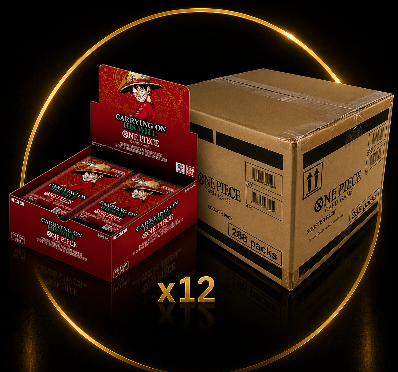 OP13 CARRYING ON HIS WILL BOOSTER BOX CASE PRE ORDER (JULY RESTOCK) (x12 BOOSTER BOX) - EN