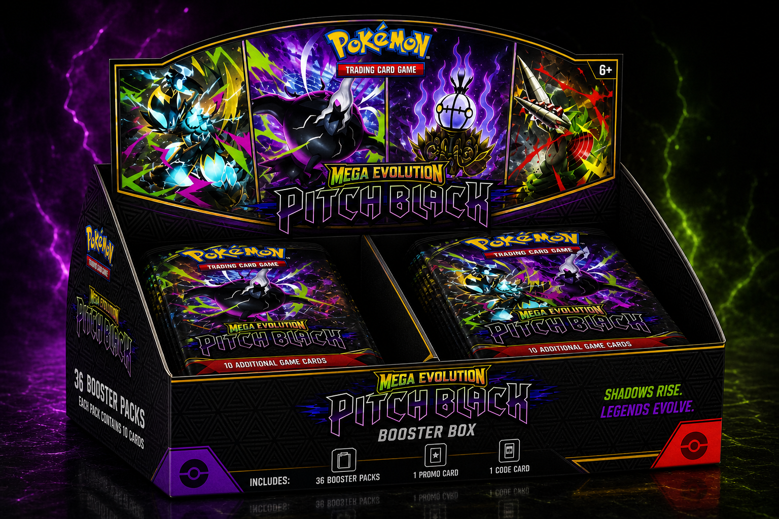 PITCH BLACK BOOSTER BOX (ME05) PRE ORDER - ENGLISH